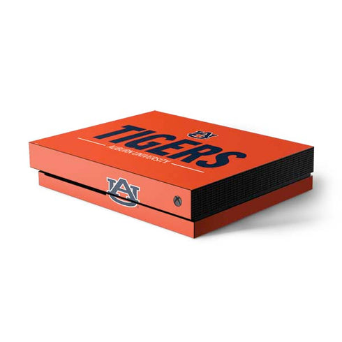 Auburn University Tigers Athletics Xbox One X Console Skin